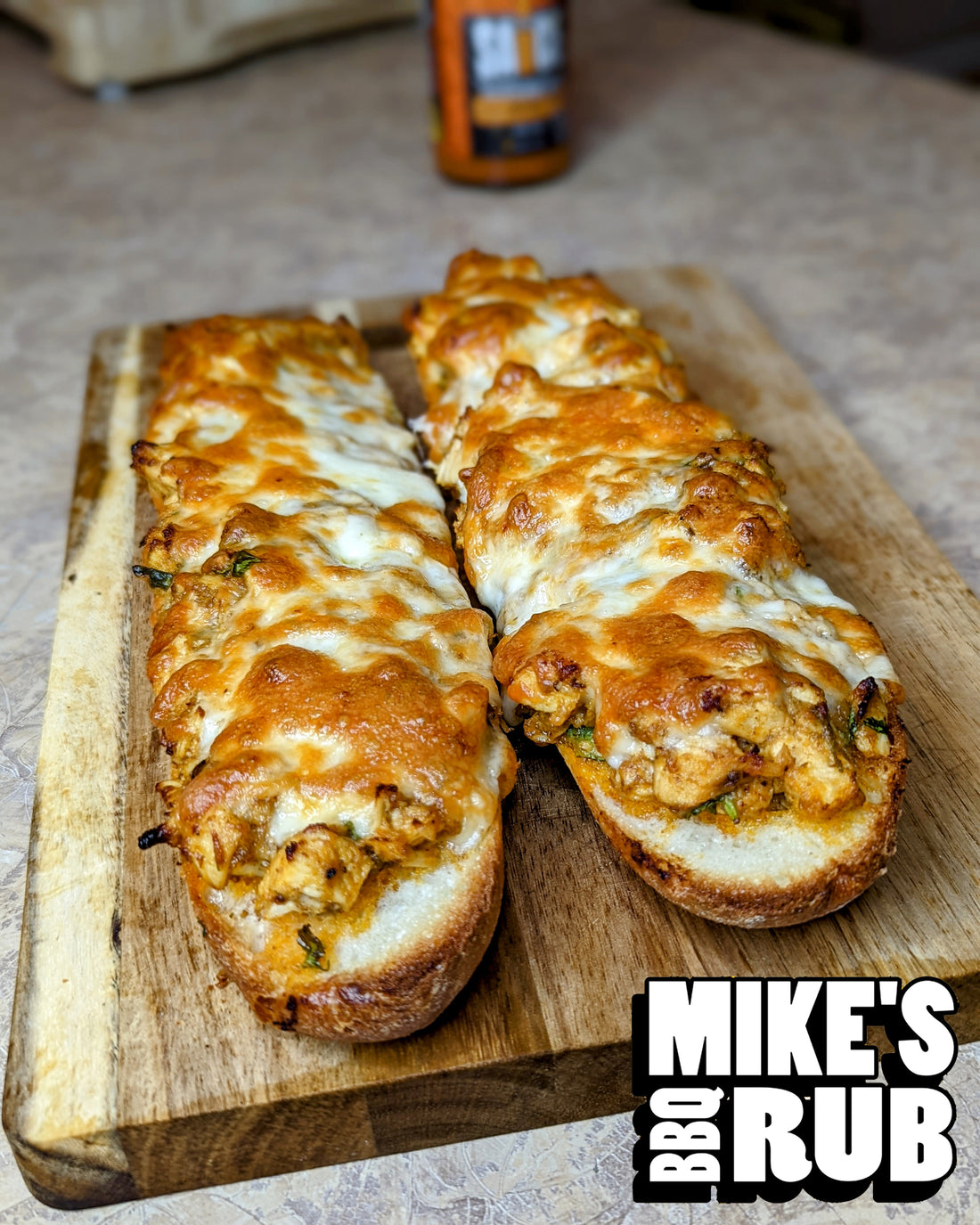 Buffalo Chicken Garlic Bread